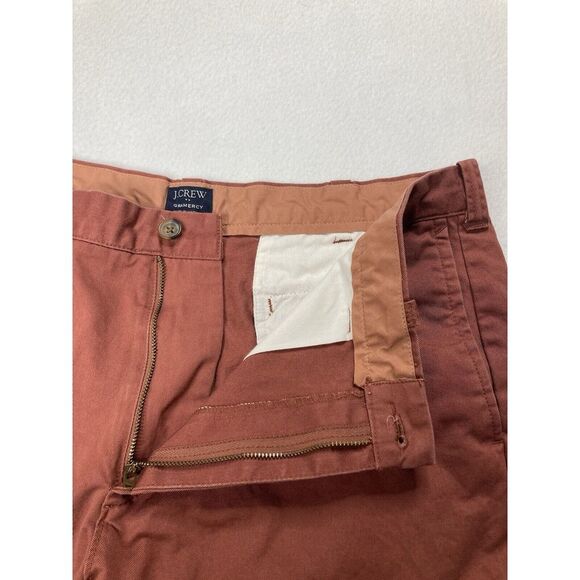 J Crew Red Gramercy Flat Front Chino Canvas Short Mens 36 - Picture 3 of 10